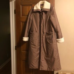 Vintage White Stag Winter Coat
